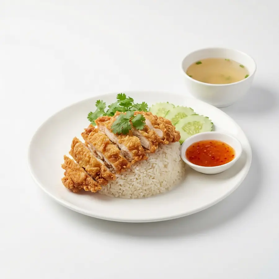 ข้าวไก่ทอด