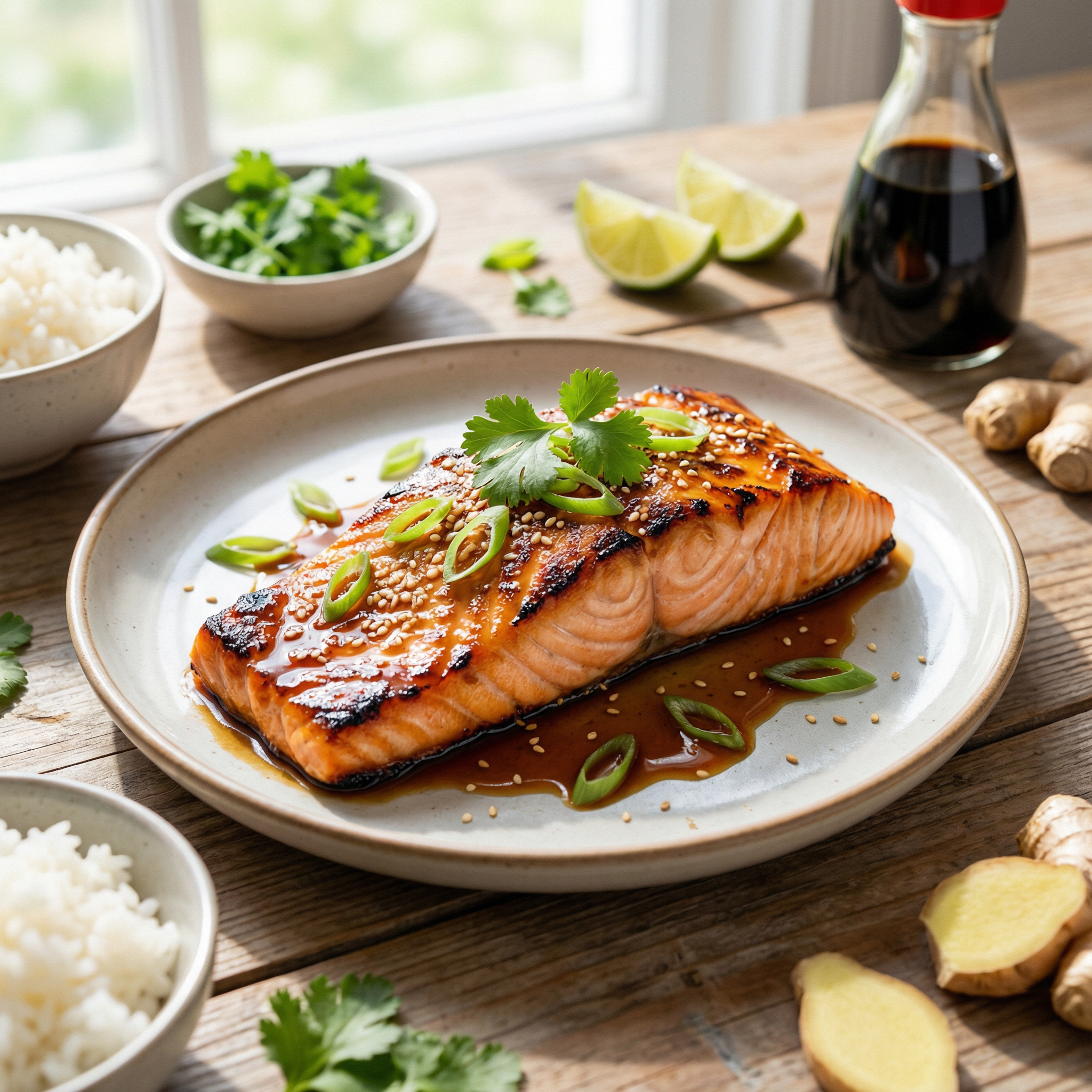 Grilled Salmon Teriyaki
