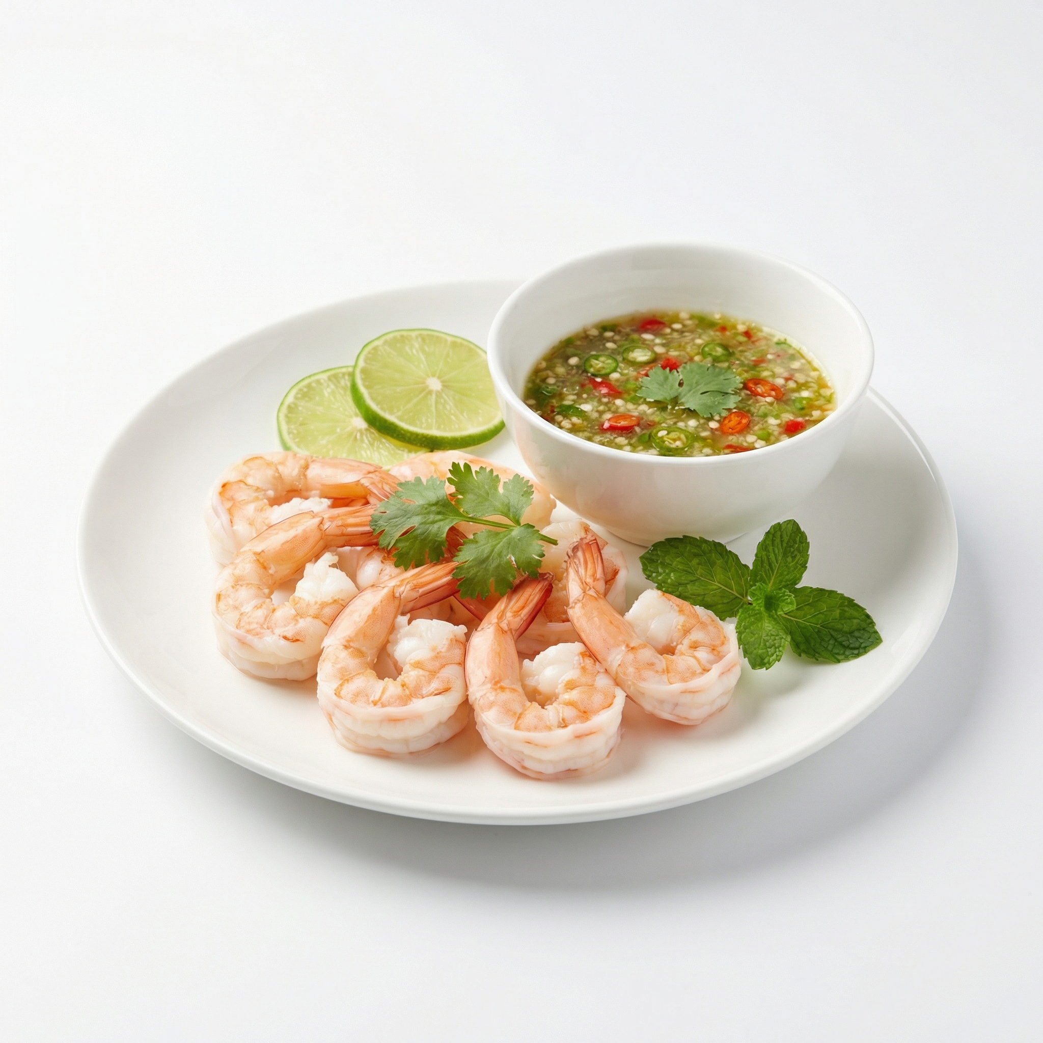 Poached Shrimp with Seafood Sauce