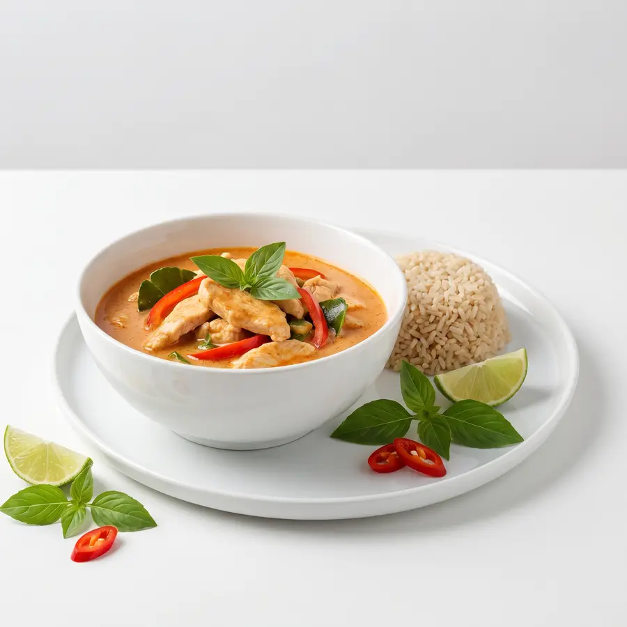 สูตรพะแนงอกไก่ไขมันต่ำ
