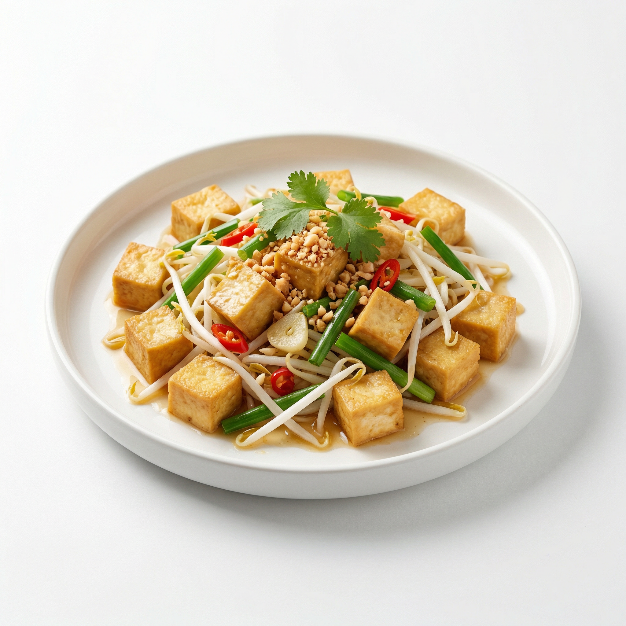 ผัดถั่วงอกเต้าหู้